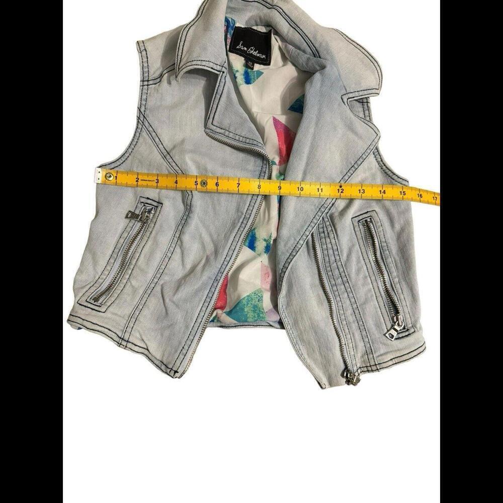 SAM EDELMAn JEAN VEST SIZE XS - Picture 5 of 6